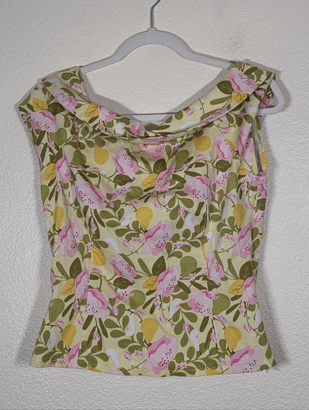 Collectif Floral Pink & Yellow Sleeveless Top 10